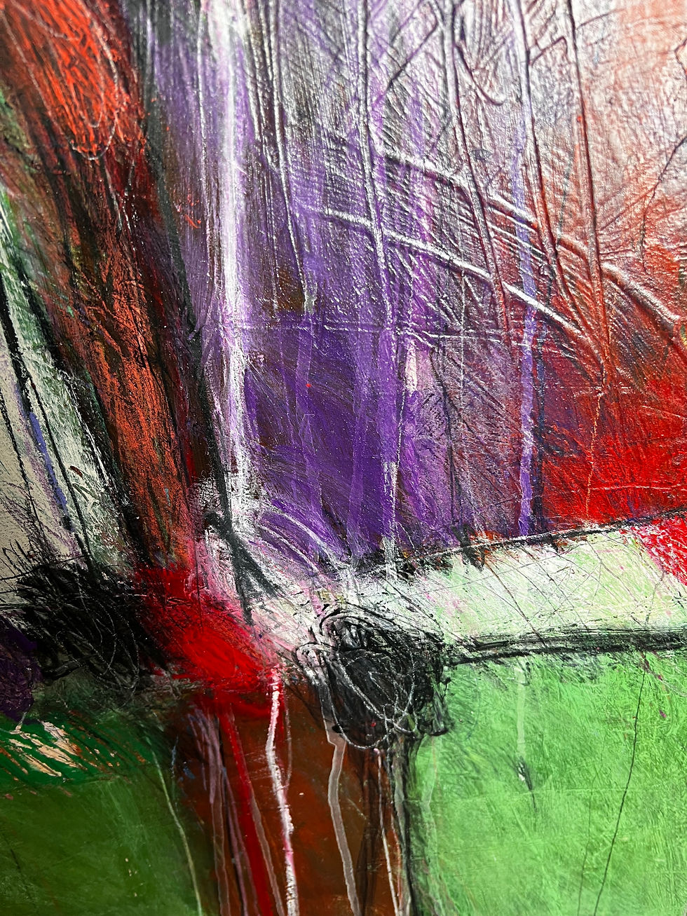 Thumbnail: #1094 Original Unframed Abstract Art on Paper