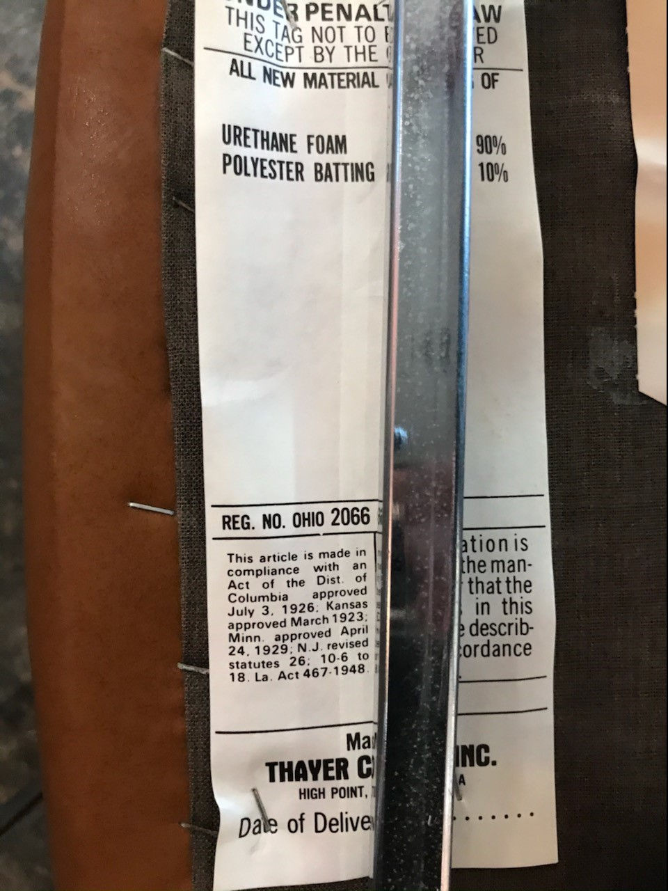 Thumbnail: #5344 Set of 10 Milo Baughman Dining Chairs