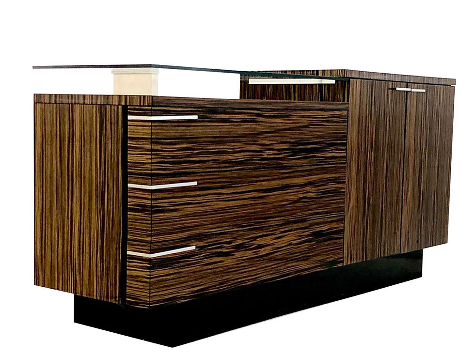 #4152 Zebra Wood Style Dresser/Credenza by Nicole Miller