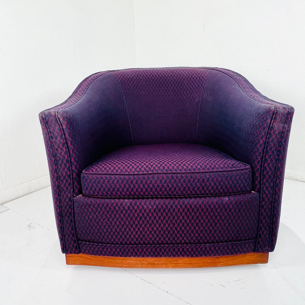 Thumbnail: #1315 Pair of Swivel Club Chairs by Jack Cartwright