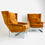 Thumbnail: #4409 Pr MCM Adrian Pearsall Angular Wingback Chairs