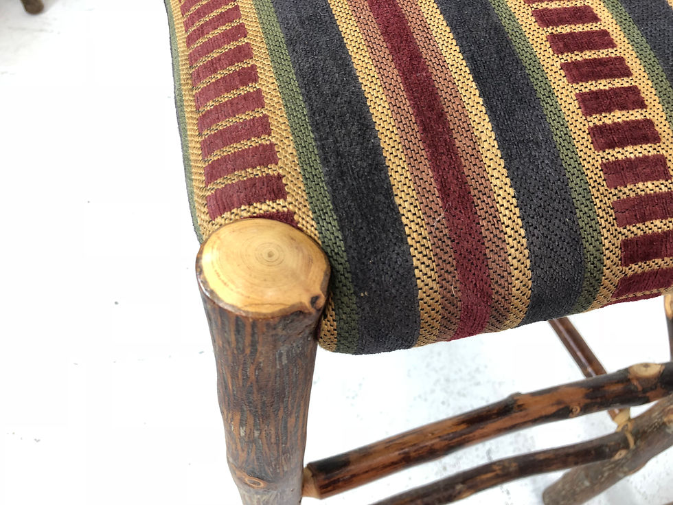 Thumbnail: #3801 Pair of Hickory Bar Stools
