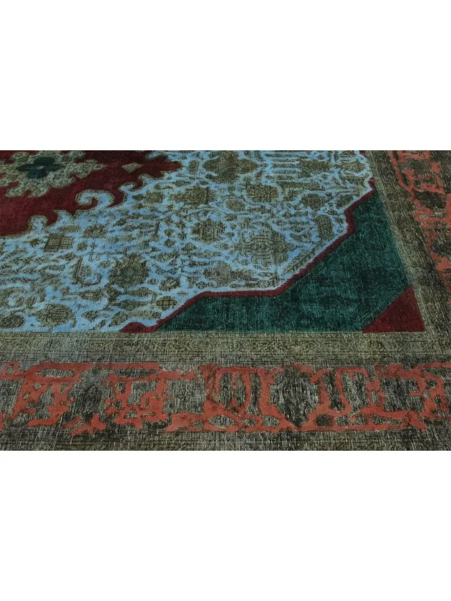 Thumbnail: #1473 Vintage Overdyed Persian Area Rug