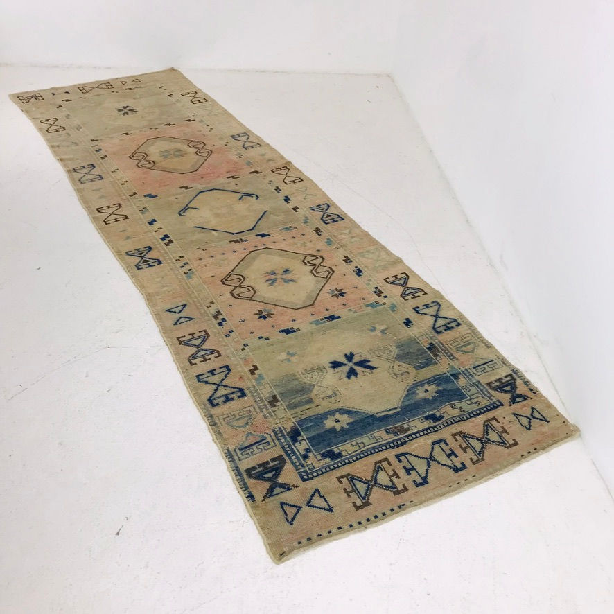 Thumbnail: #6003 Blue/Beige Woven Runner