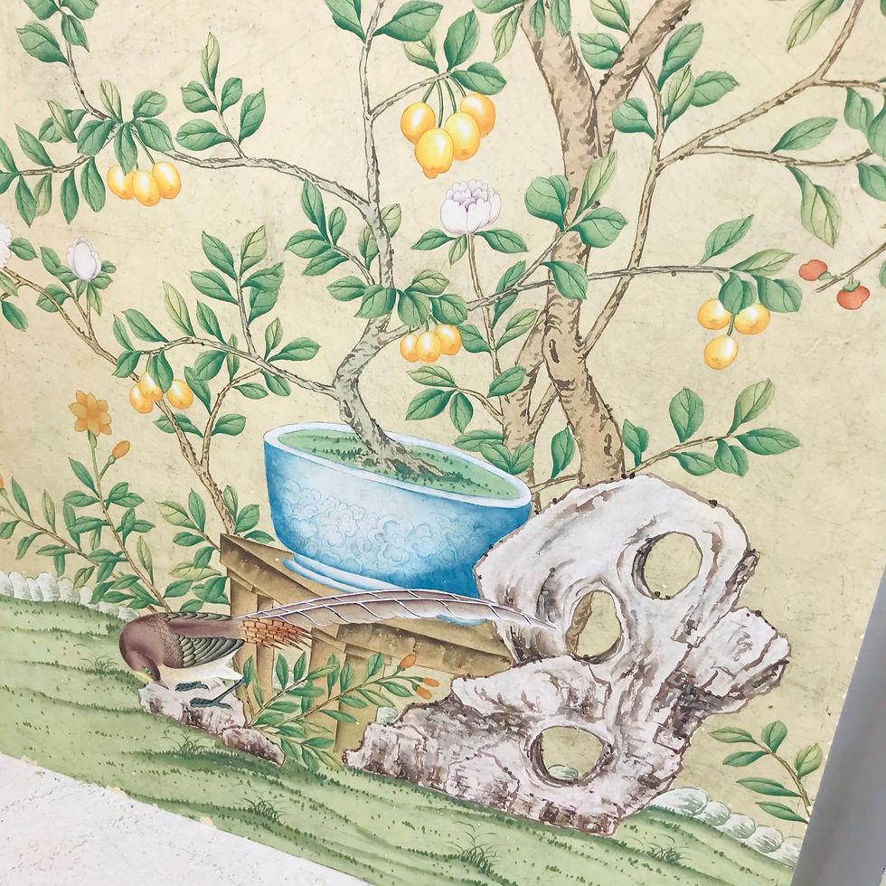 Thumbnail: #5421 Monumental Chinoiserie Wall Panel by Dessin Fournir (1 Available)