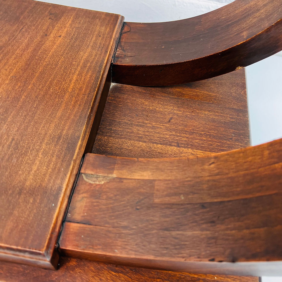 Thumbnail: #1077 Antique Art Deco Wood Coffee Table