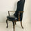 Thumbnail: #4453 Set of 4 Black Leather Game Chairs