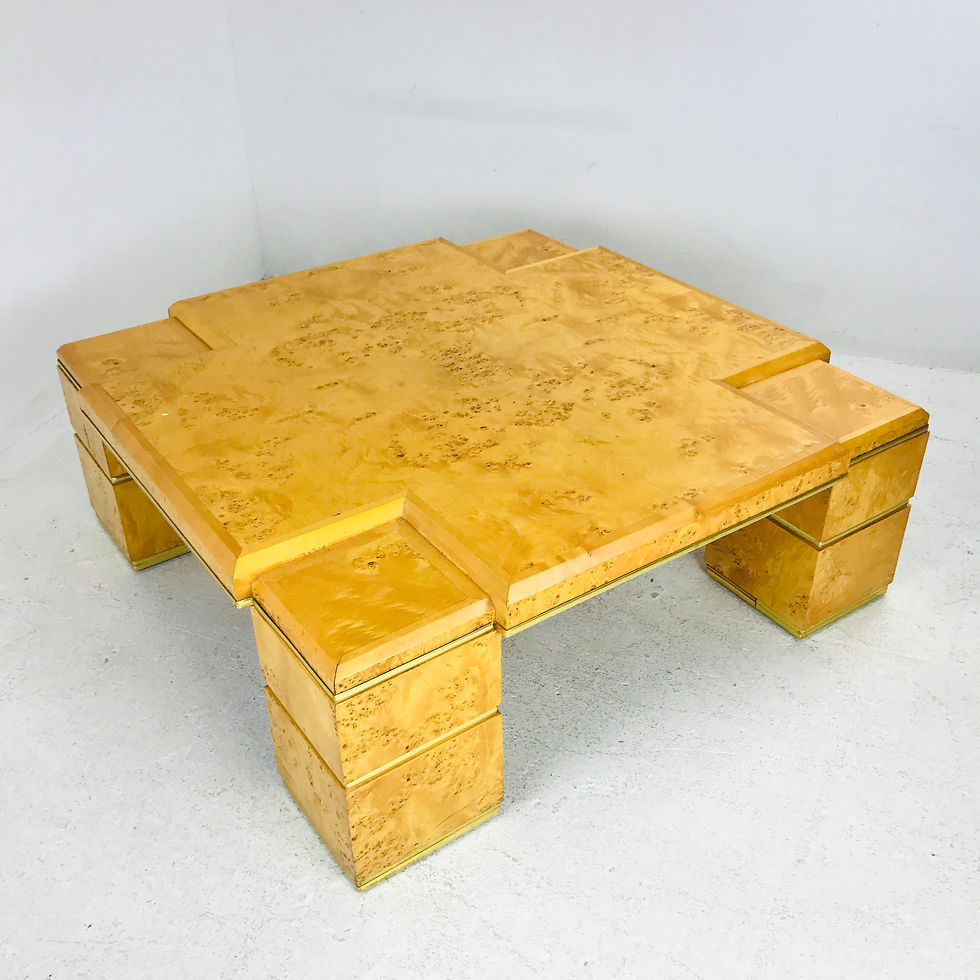 Thumbnail: #4920 Burl Wood Coffee Table