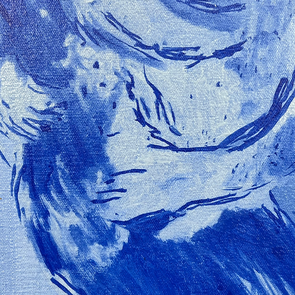 Thumbnail: #2018 "Thinking About Chagall" Oil Painting on Wood by Dennis Doran