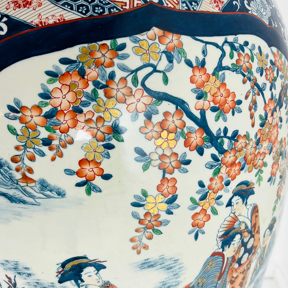 Thumbnail: #1401 Monumental Japanese Floor Vase in the Style of Imari