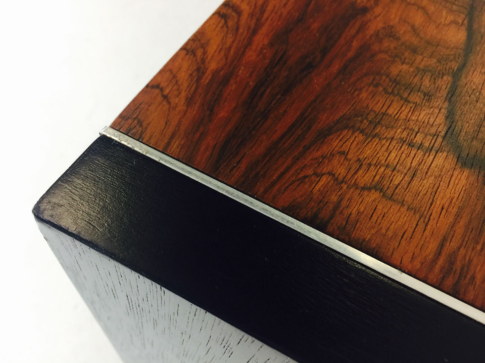 Thumbnail: #2187 Pair Rosewood Chest/Nightstands