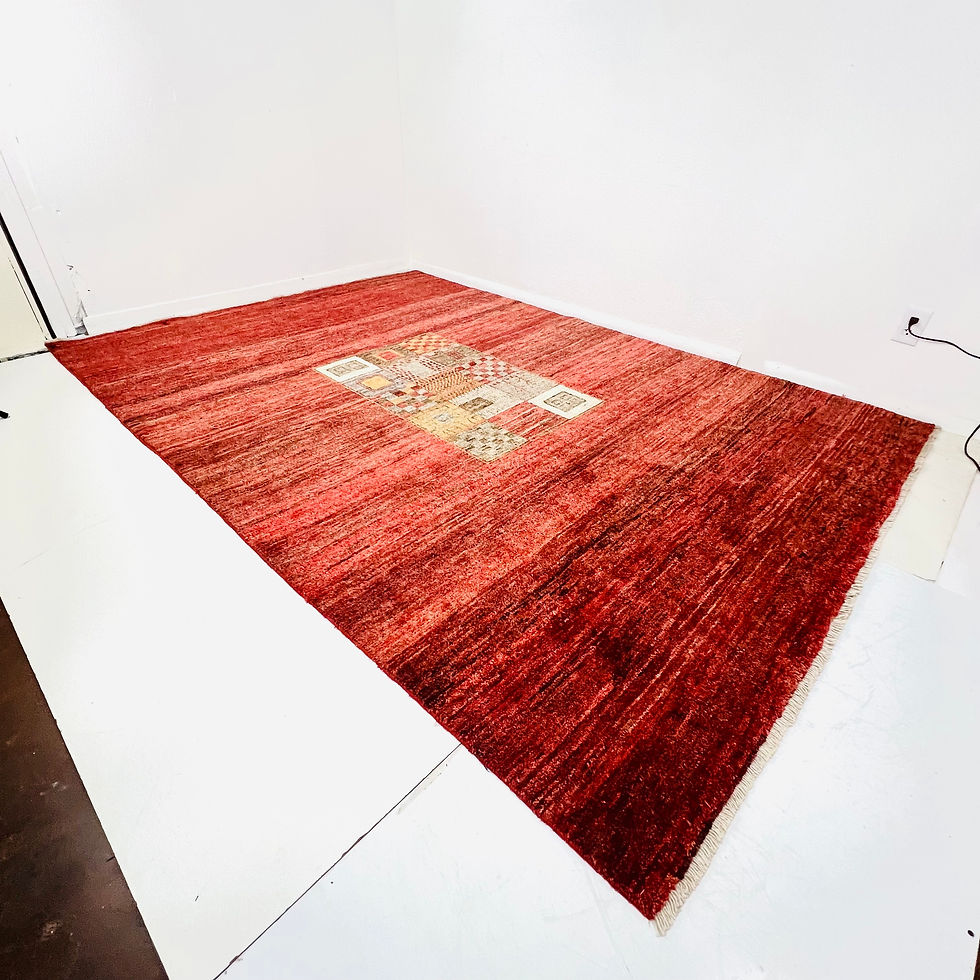 Thumbnail: #1900 6' x 9' Patchwork Pattern Persian Rug
