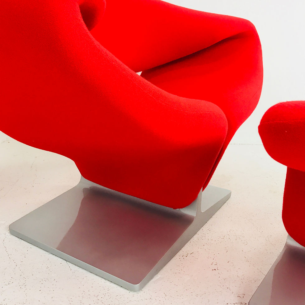 Thumbnail: #4014 Pierre Paulin Ribbon Chair & Ottoman
