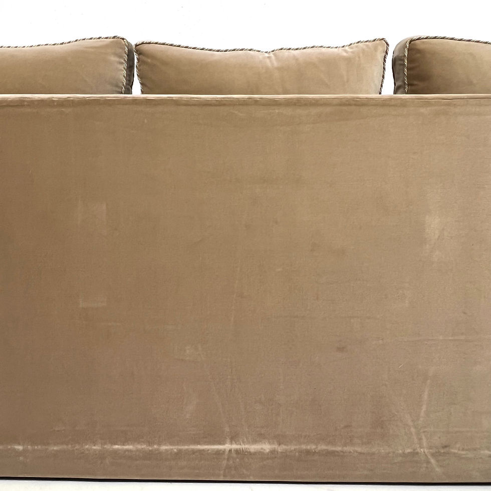 Thumbnail: #1727 Custom Velvet Down Sofa in the Style of Billy Baldwin