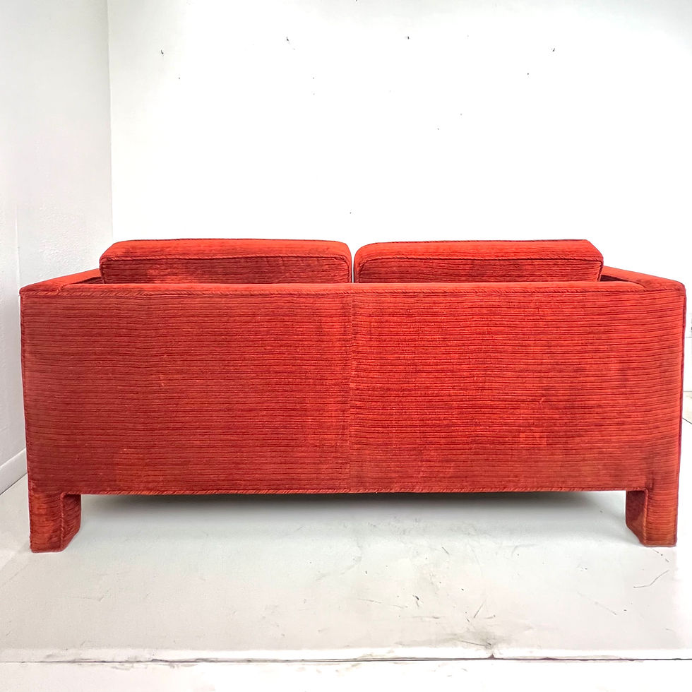 Thumbnail: #1592 Vintage Parsons Loveseat in the Style of Milo Baughman
