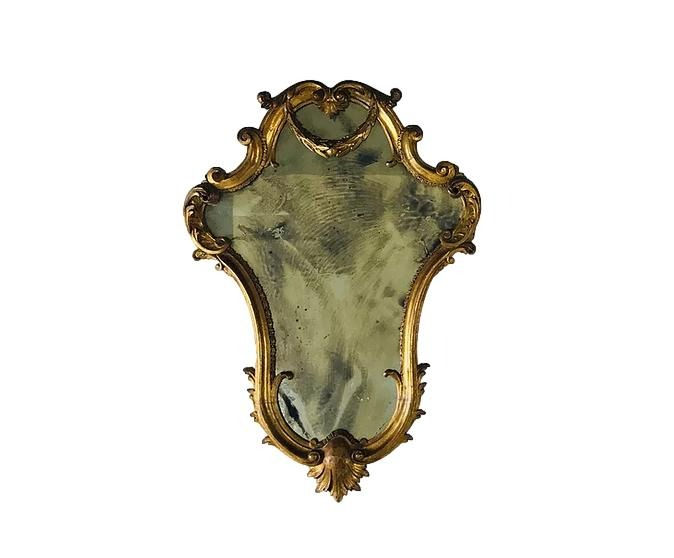 #3509 Petite Gold French Mirror