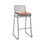 Thumbnail: #1565 Set of 3 Handcrafted Iron & Brass Bar Stools
