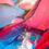 Thumbnail: #1715 "Santa Fe Rains" 1980's Abstract Painting by Mary Jane Schmidt