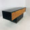 Thumbnail: #4151 Black & Wood Front T-Console with Brass Accents
