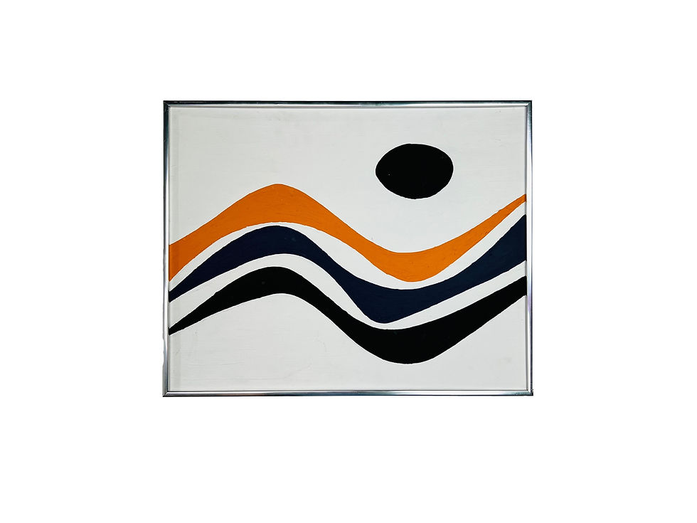 Thumbnail: #1382 1970s Acrylic Painting on Canvas