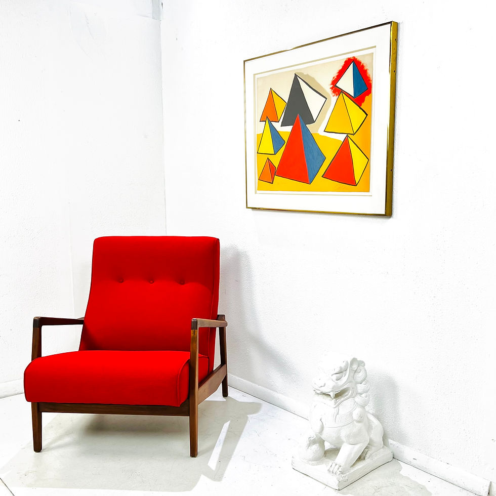 Thumbnail: #1969 Single Walnut Armchair in the Style of Jens Risom