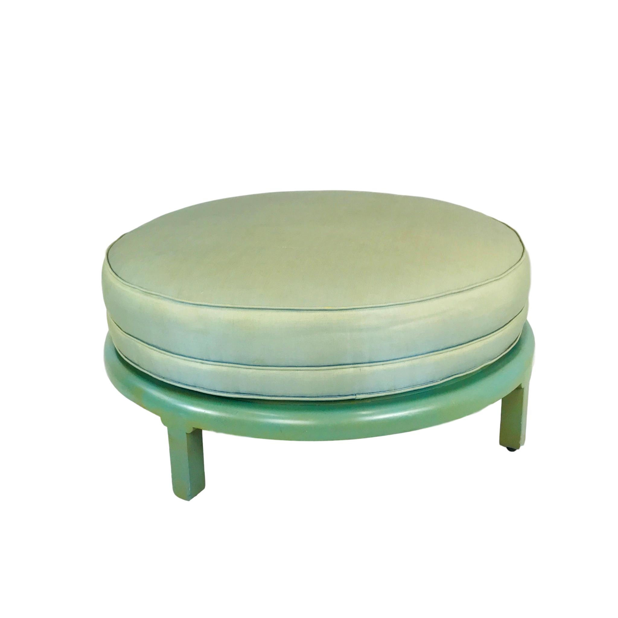 #5255 Vintage Round Ottoman