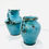Thumbnail: #1223 Pair of French Blue Ceramic Urns