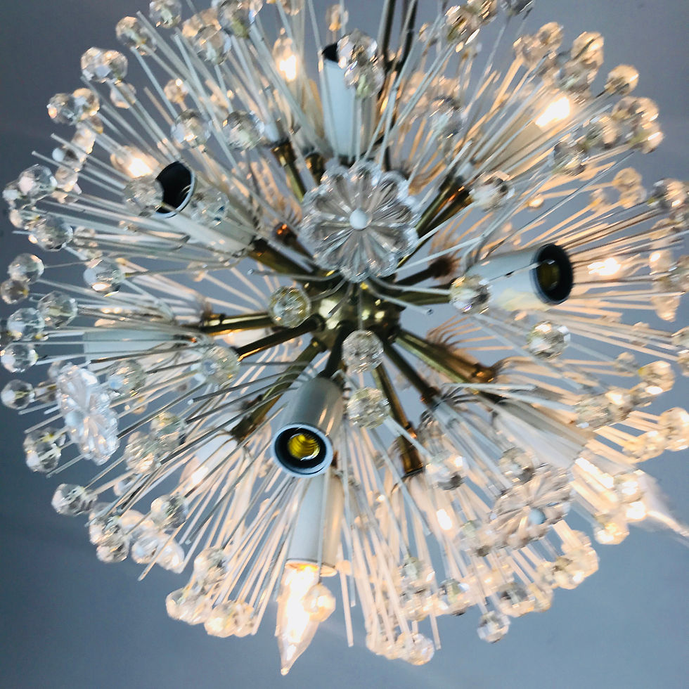 Thumbnail: #3585 Crystal Flower Sputnik Chandelier