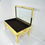 Thumbnail: #1415 Custom Brass Wrapped Campaign Style Display Table