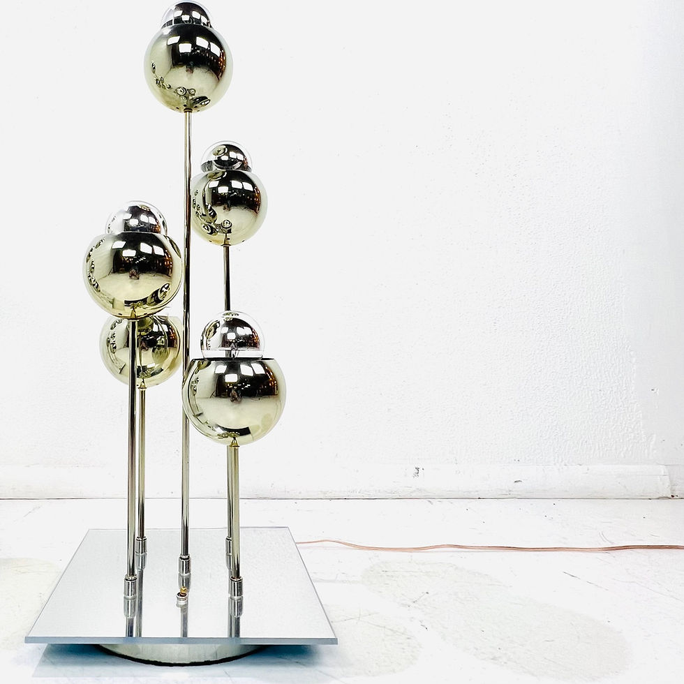Thumbnail: #1941 Pair of 1960's Cascading Eyeball Table Lamps