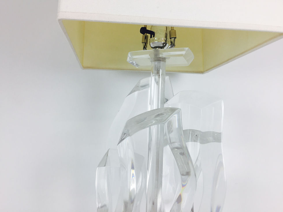 Thumbnail: #2262 Single Lucite Ice  Lamp
