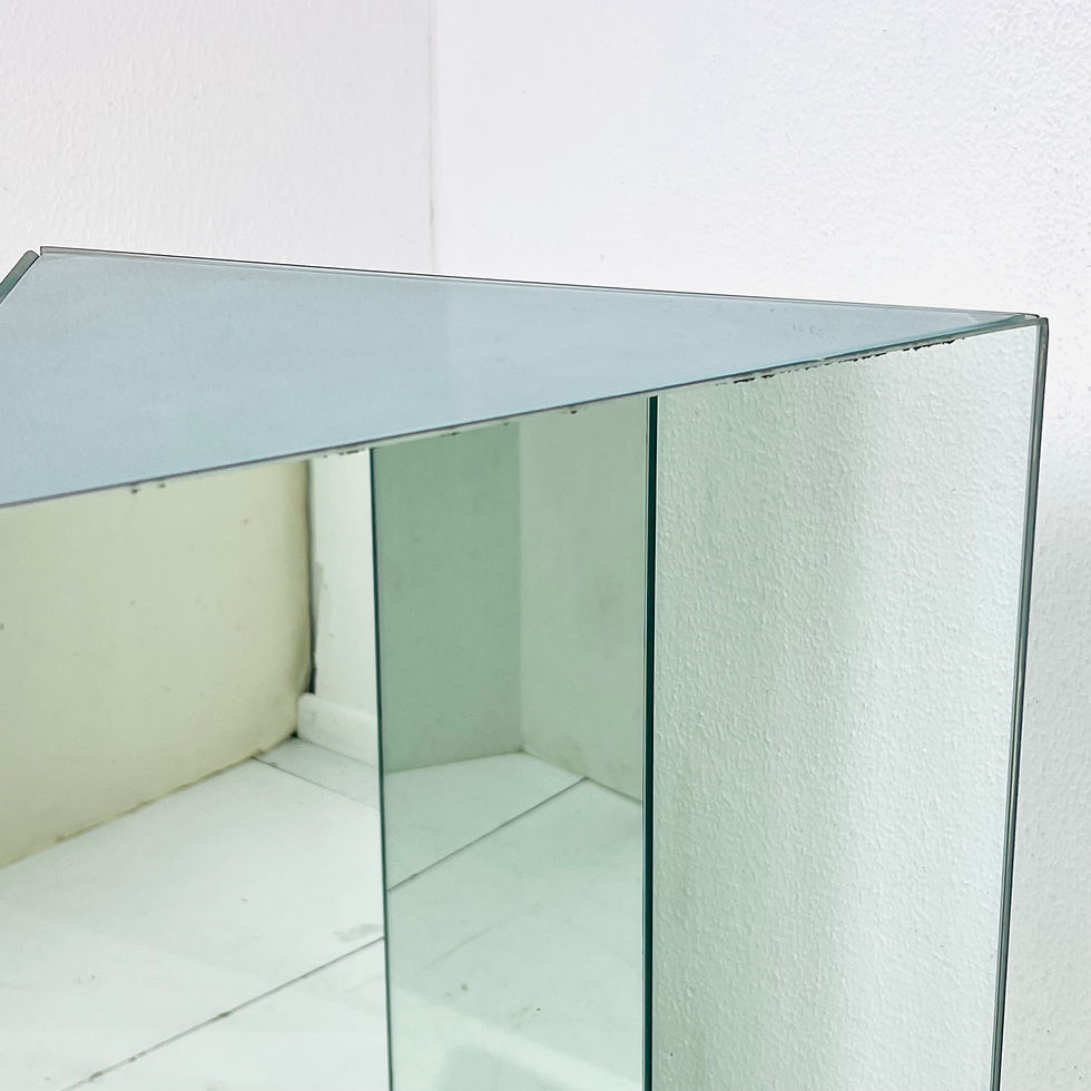 Thumbnail: #1423 Lighted Triangular Mirrored Pedestal (3 Available)