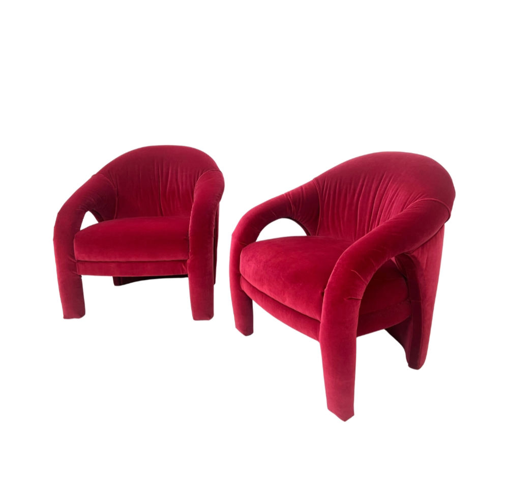 #1994 Pair of Weiman "Elephant" Chairs by Vladimir Kagan
