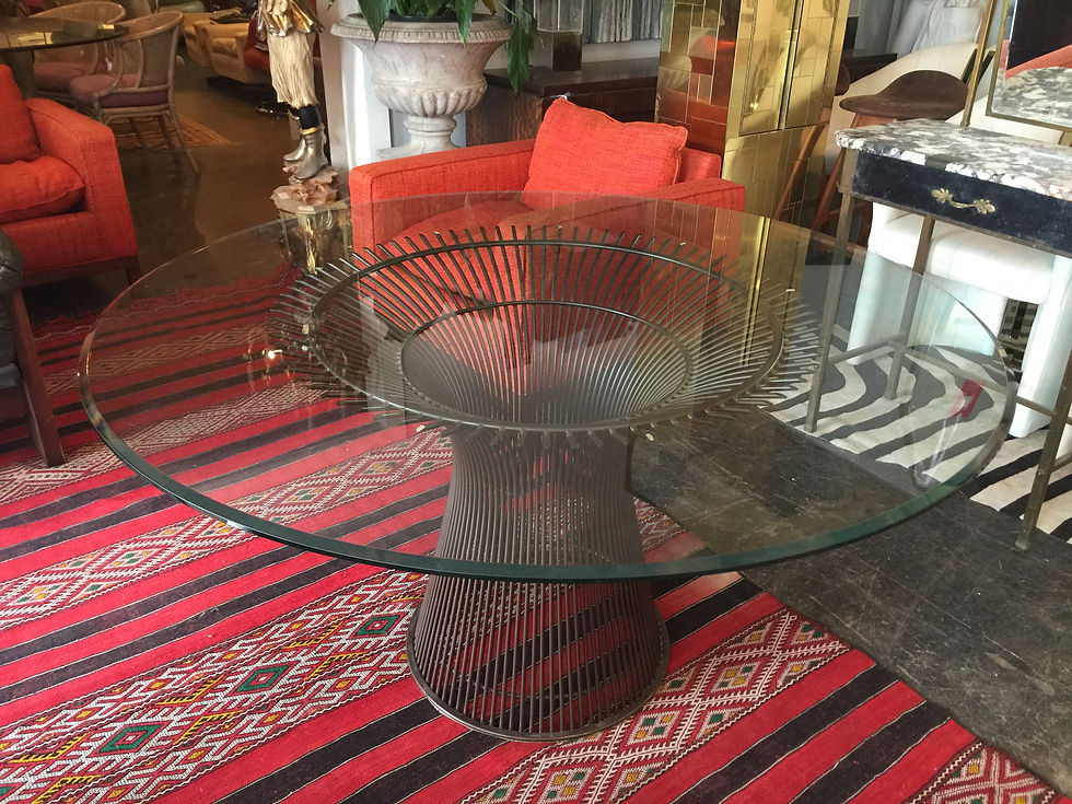 Thumbnail: #1301 Bronze Warren Platner Dining Table