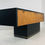 Thumbnail: #4151 Black & Wood Front T-Console with Brass Accents