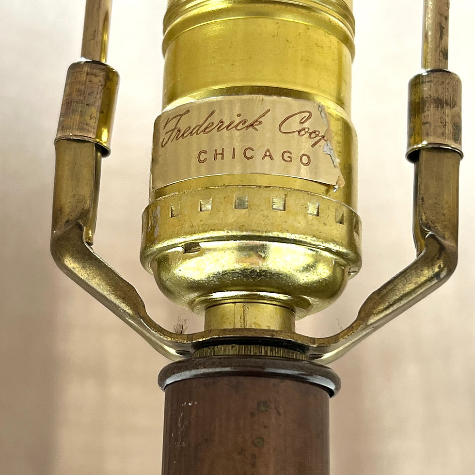 Thumbnail: #1615 Pair of Frederick Cooper Lacquered Porcelain and Bronze Table Lamps