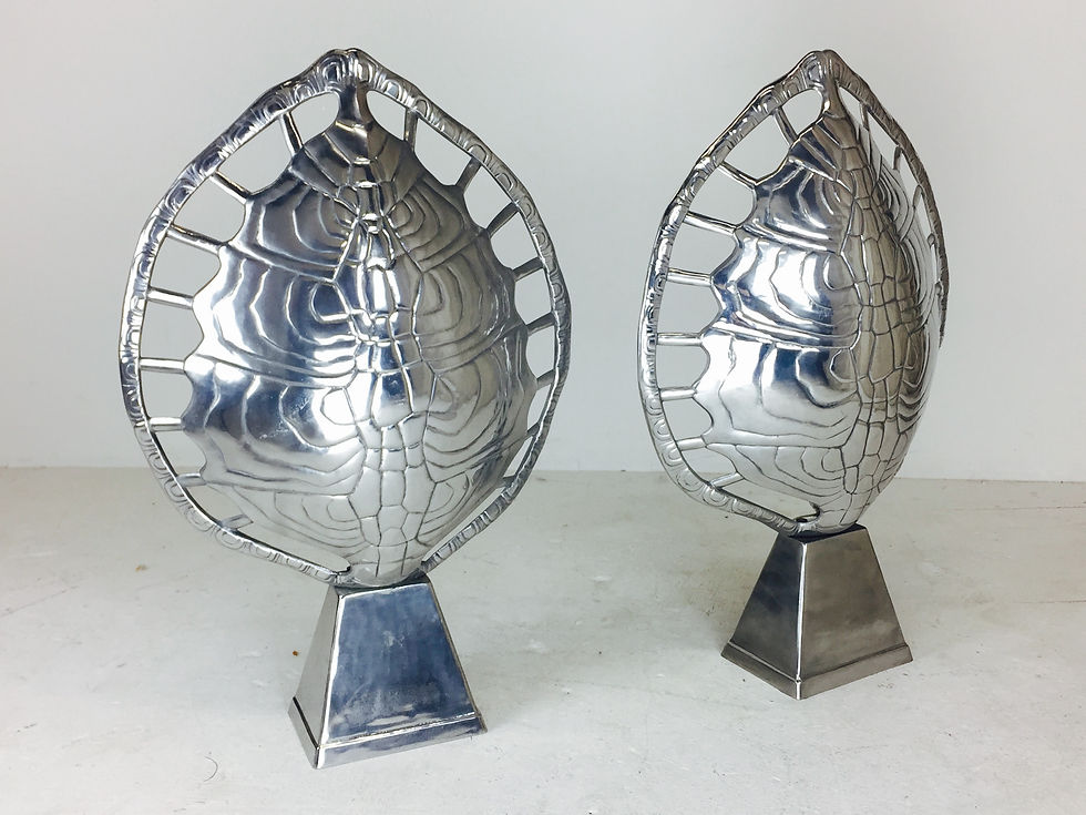 Thumbnail: #2389 Pair Arthur Court Tortoise Shell Lamps