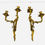 Thumbnail: #1165 Pair of Gilded Candelabra Sconces