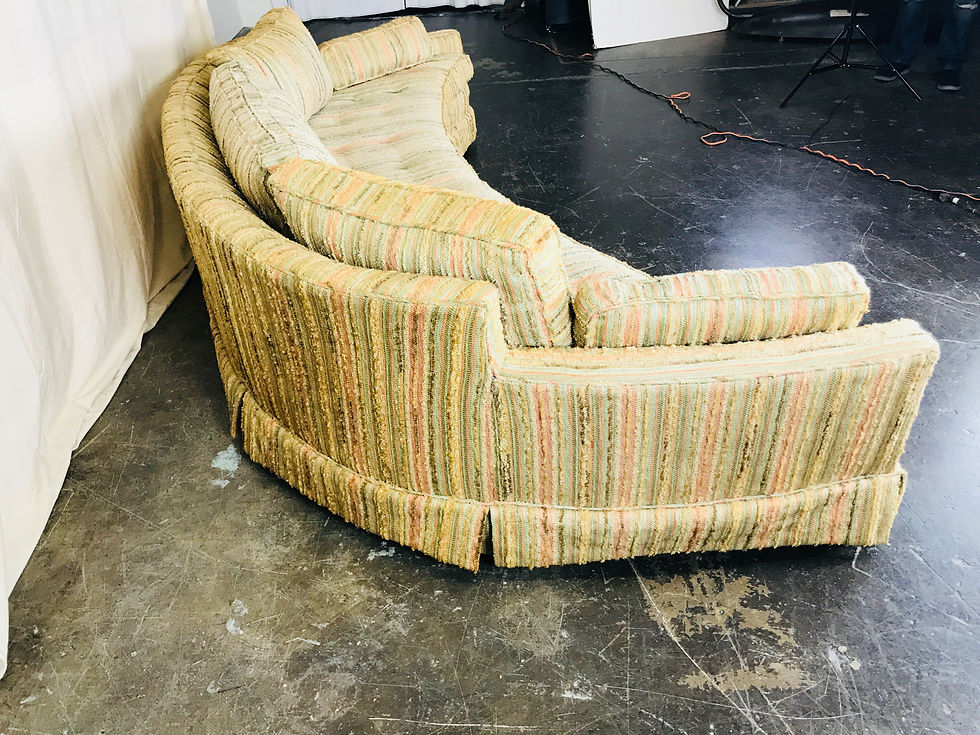 Thumbnail: #3682 Monumental Curved Mid-Century Sofa by Harvey Probber