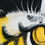Thumbnail: #1308 Midcentury Japanese Tiger Painting on Silk