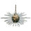 Thumbnail: #4966 Bakalowits 'Miracle' Sputnik Crystal Glass and Brass Chandelier