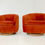 Thumbnail: # Pair of Milo Baughman Swivel with Wood Plinth