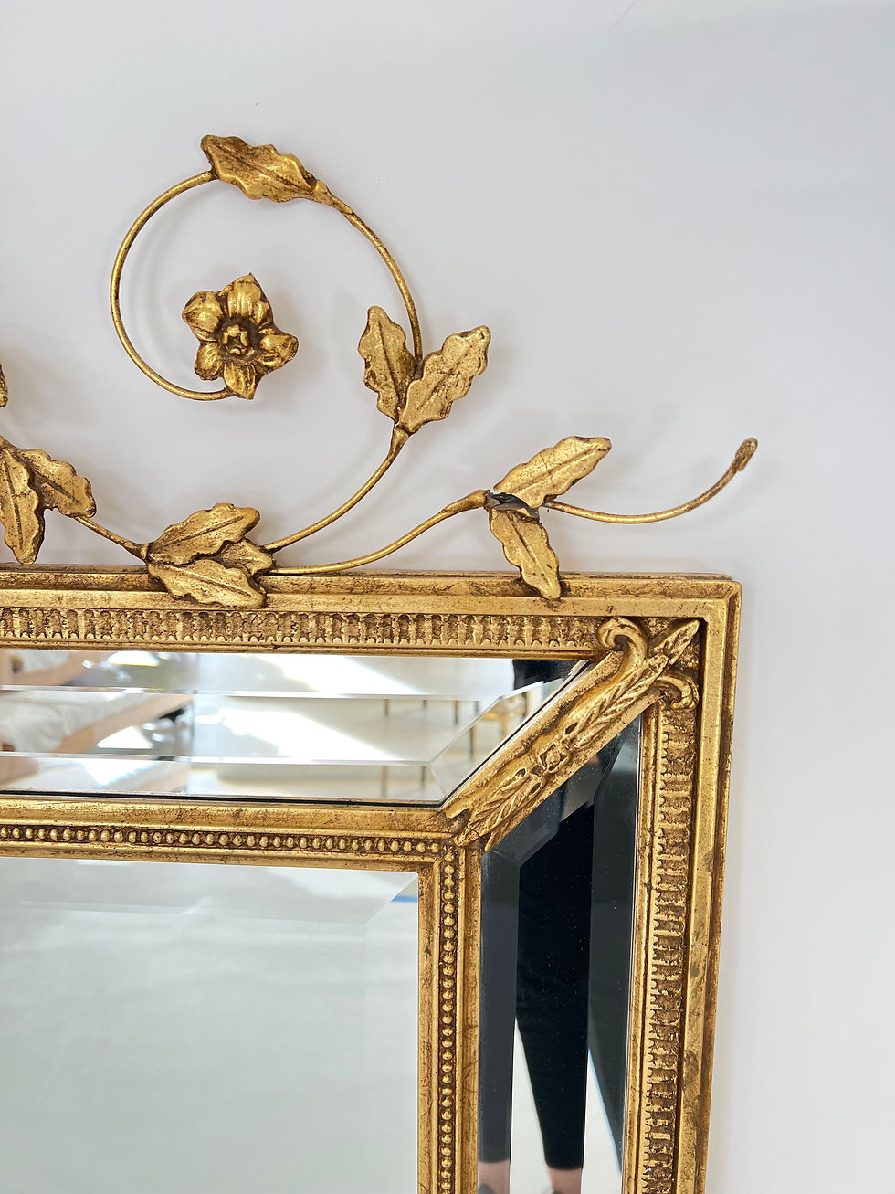 Thumbnail: #1654 Pair of Double Bordered Hand Gilded Mirrors