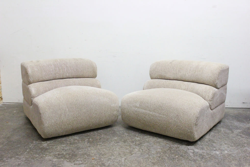 Thumbnail: #8165 Pair Curved Back Chairs