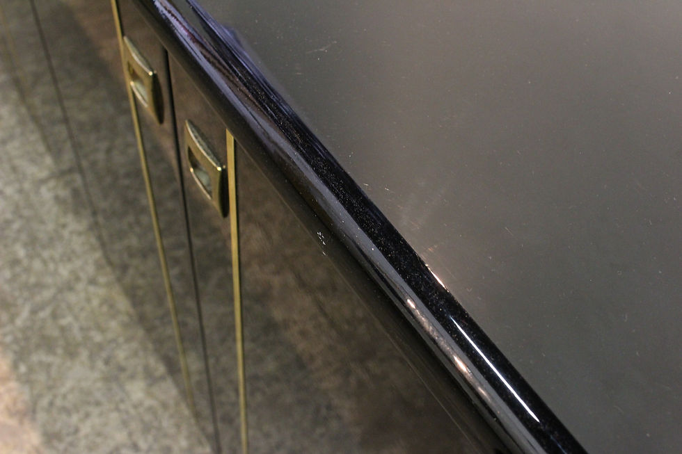 Thumbnail: 8630 80s Black Lacquer Credenza