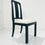 Thumbnail: #1305 Set of 6 Black Lacquered Dining Chairs