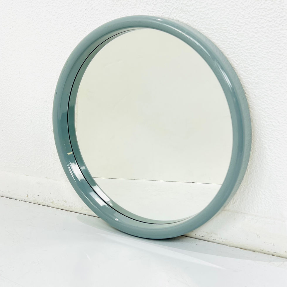 Thumbnail: #1224 Gray Acrylic Round Wall Mirror