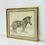 Thumbnail: #1624 Vintage 1980s Zebra Pencil Drawing