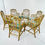 Thumbnail: #1434 Set of 6 McGuire Rattan Cathedral Dining Chairs