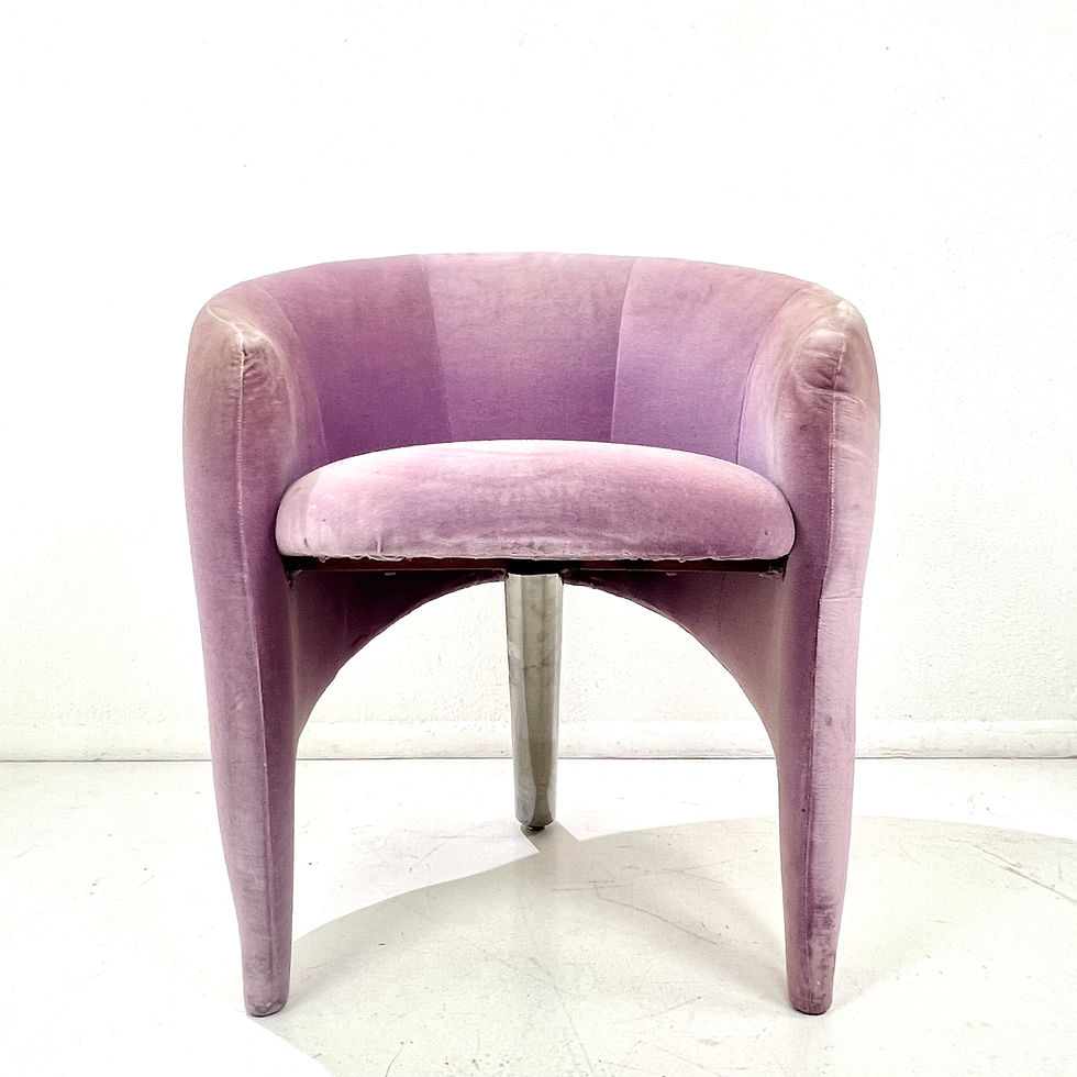Thumbnail: #1719 Modern Sculptural Barrel Chair in the Style of Kelly Wearstler